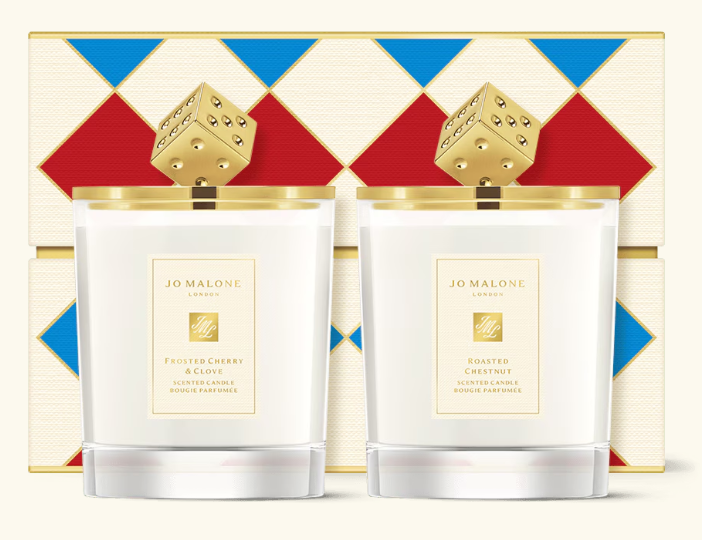 Decorated Candle Duo  烤栗與冰霜櫻桃香氛工藝蠟燭雙入組