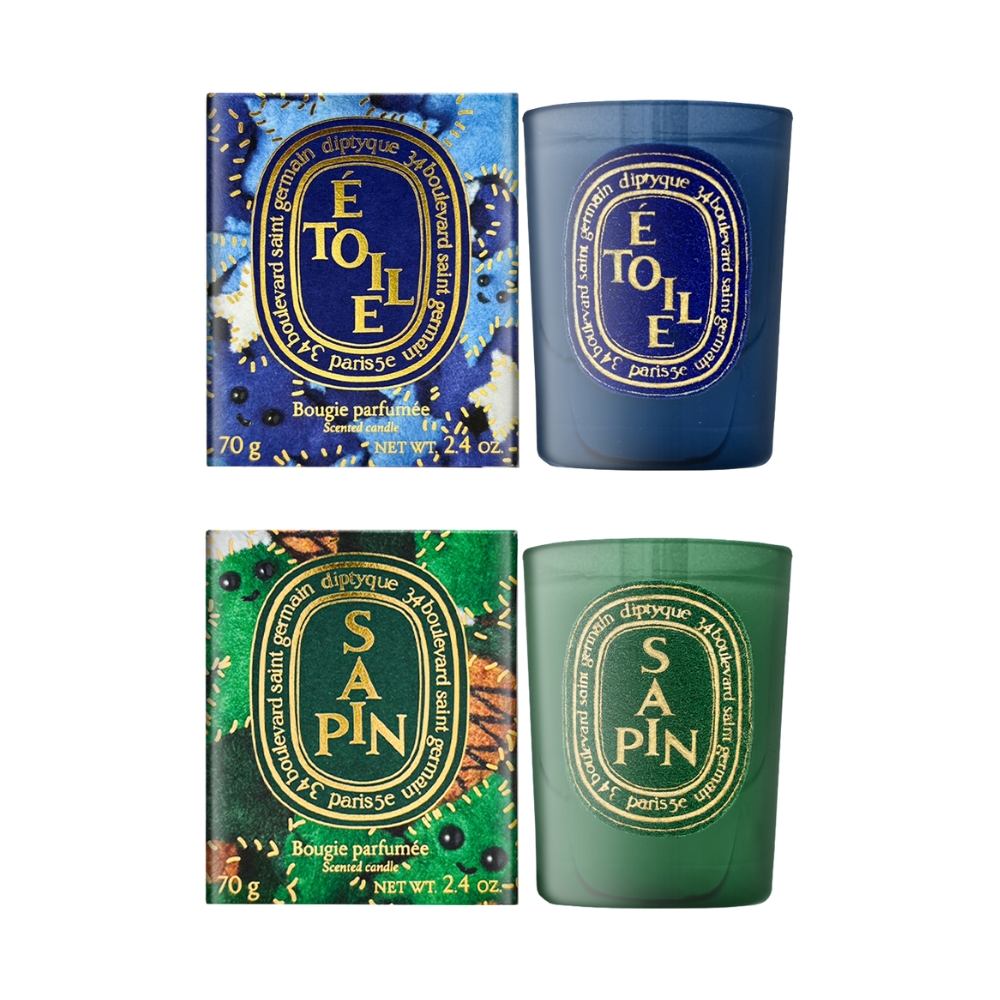 Diptyque聖誕限量香氛蠟燭 70g (星星 Etoile/冷杉 Sapin)