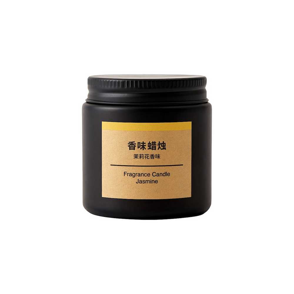 MUJI 無印良品【中】芬香蠟燭.茉莉花香味/85g