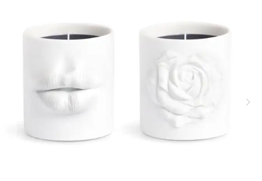L'OBJET 經典蠟燭 2入組 Le Duo Candle Set: Lips+Rose 80g